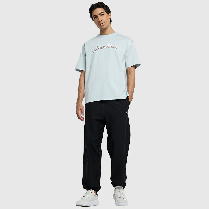 Chain Stitch T-Shirt - Light Grey