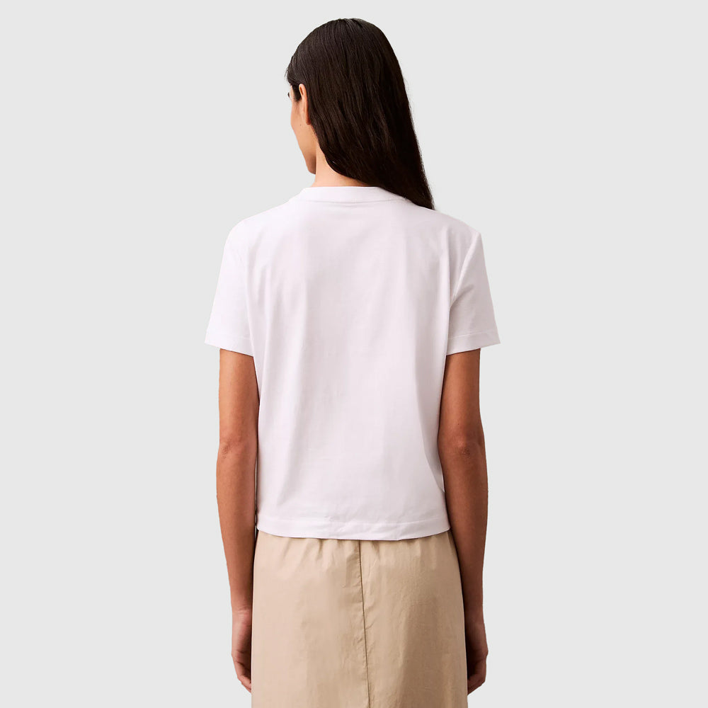 Flocked Logo T-Shirt - White