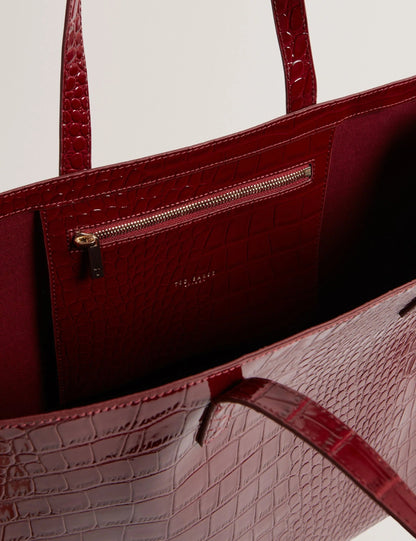 WELLMA: Croc Effect Extra Large Icon Bag