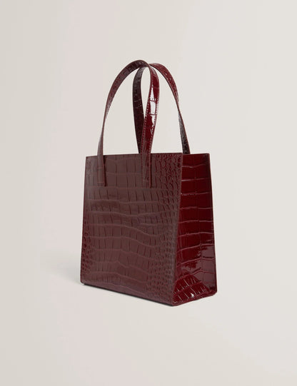 WENONAA: Croc Effect Small Icon Bag