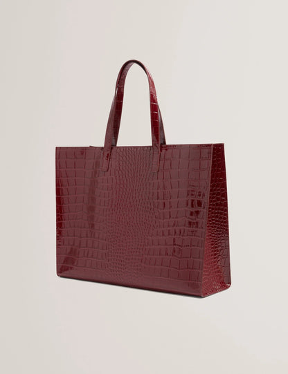WELLMA: Croc Effect Extra Large Icon Bag