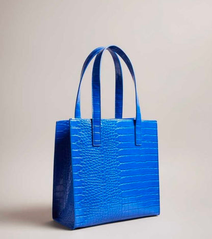 Black Ted Baker Reptcon Croc Detail Small Icon Bag