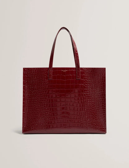 WELLMA: Croc Effect Extra Large Icon Bag