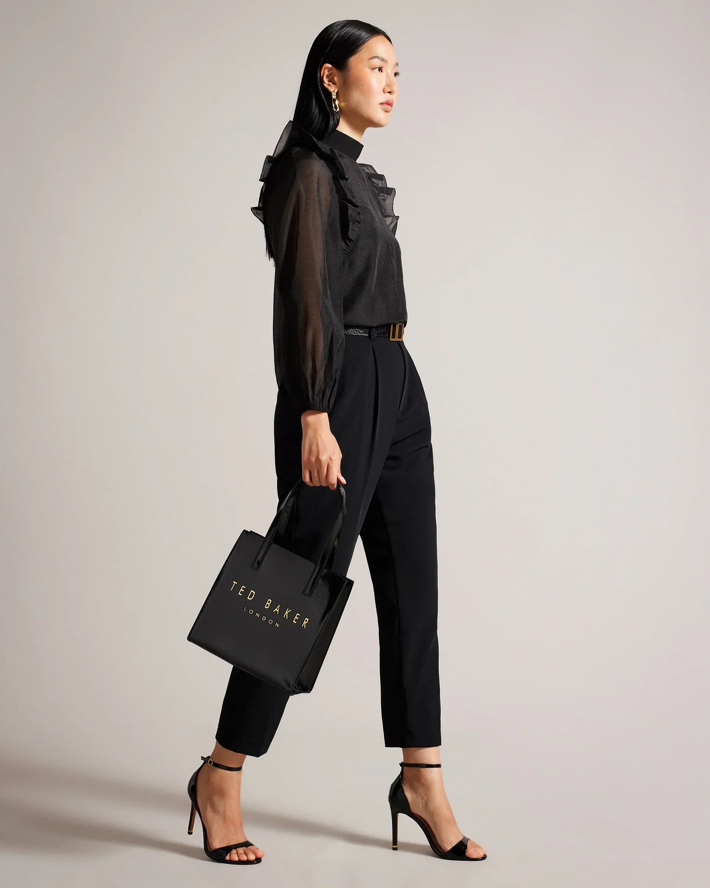 Women's CRINION-Crinkle Small Icon Bag Black