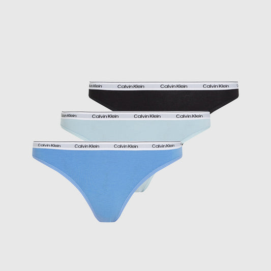 3 Pack Bikini Bottoms - Blue Multi