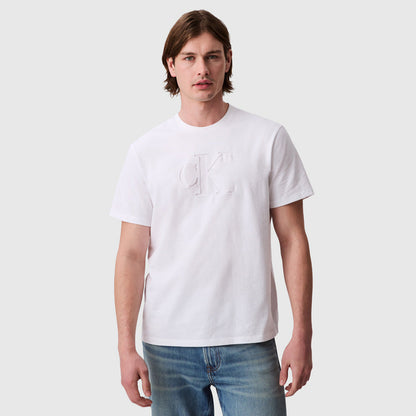 Deboss Graphic T-Shirt - White