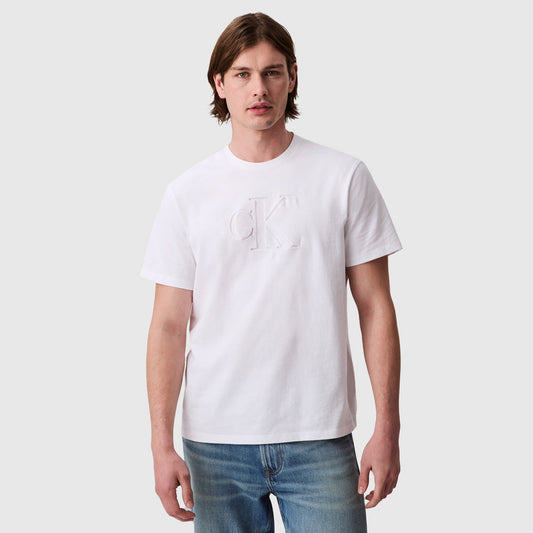 Deboss Graphic T-Shirt - White