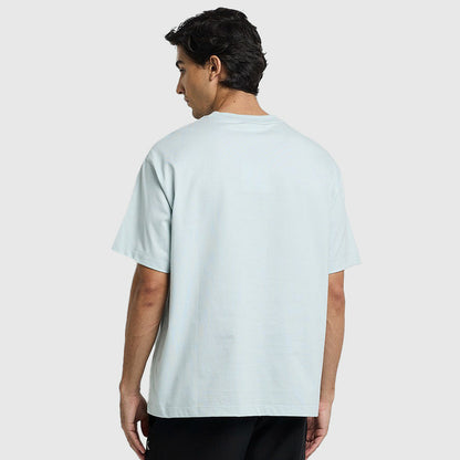 Chain Stitch T-Shirt - Light Grey