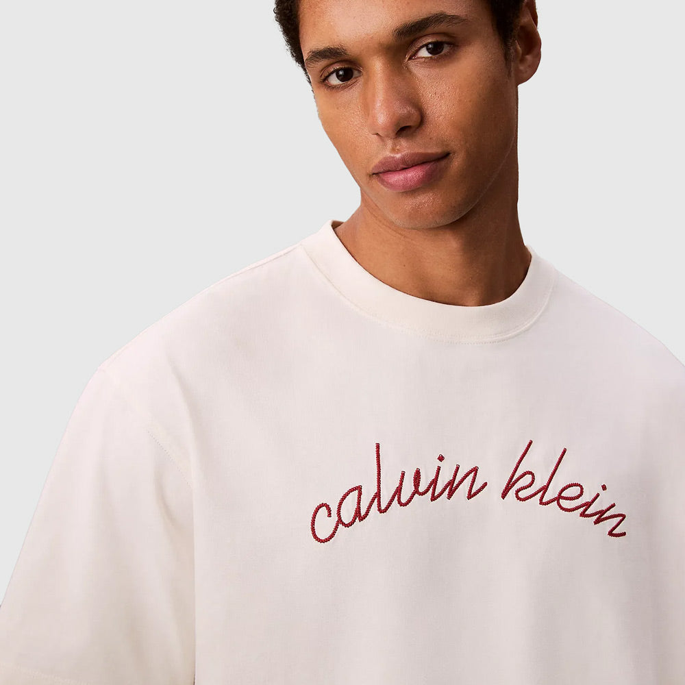 Chain Stitch T-Shirt - Offwhite