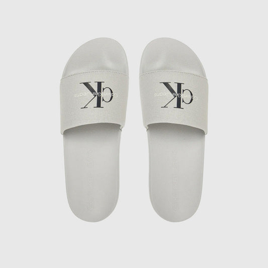 Monogram Slide - Light Grey