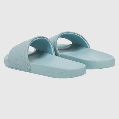 Monogram Slide - Light Blue