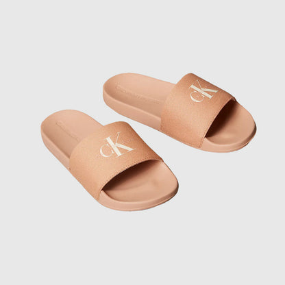 Monogram Slide - Coral