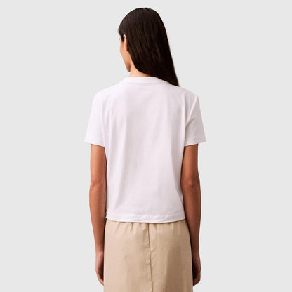 Flocked Logo T-Shirt - White