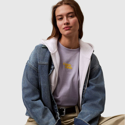 Flocked Logo T-Shirt - Lavender