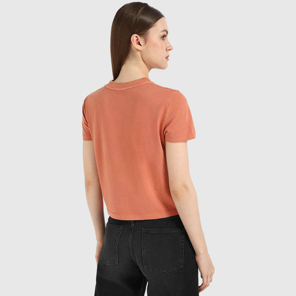 Washed Print Baby T-Shirt - Red