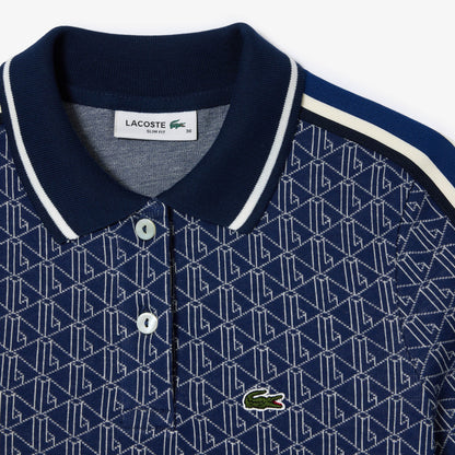 Slim Fit Lacoste Monogram Jacquard Polo Shirt