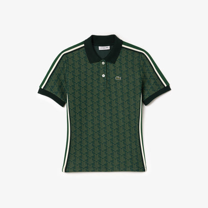 Slim Fit Monogram Jacquard Polo Shirt