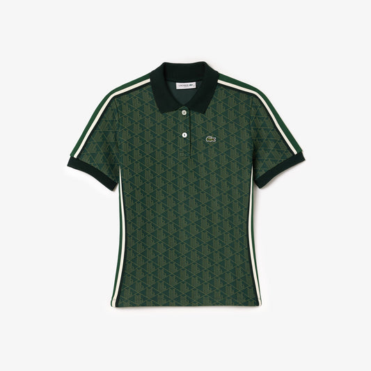 Slim Fit Monogram Jacquard Polo Shirt