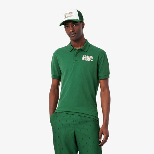 Relaxed Fit Mini-Piqué Golf Polo Shirt