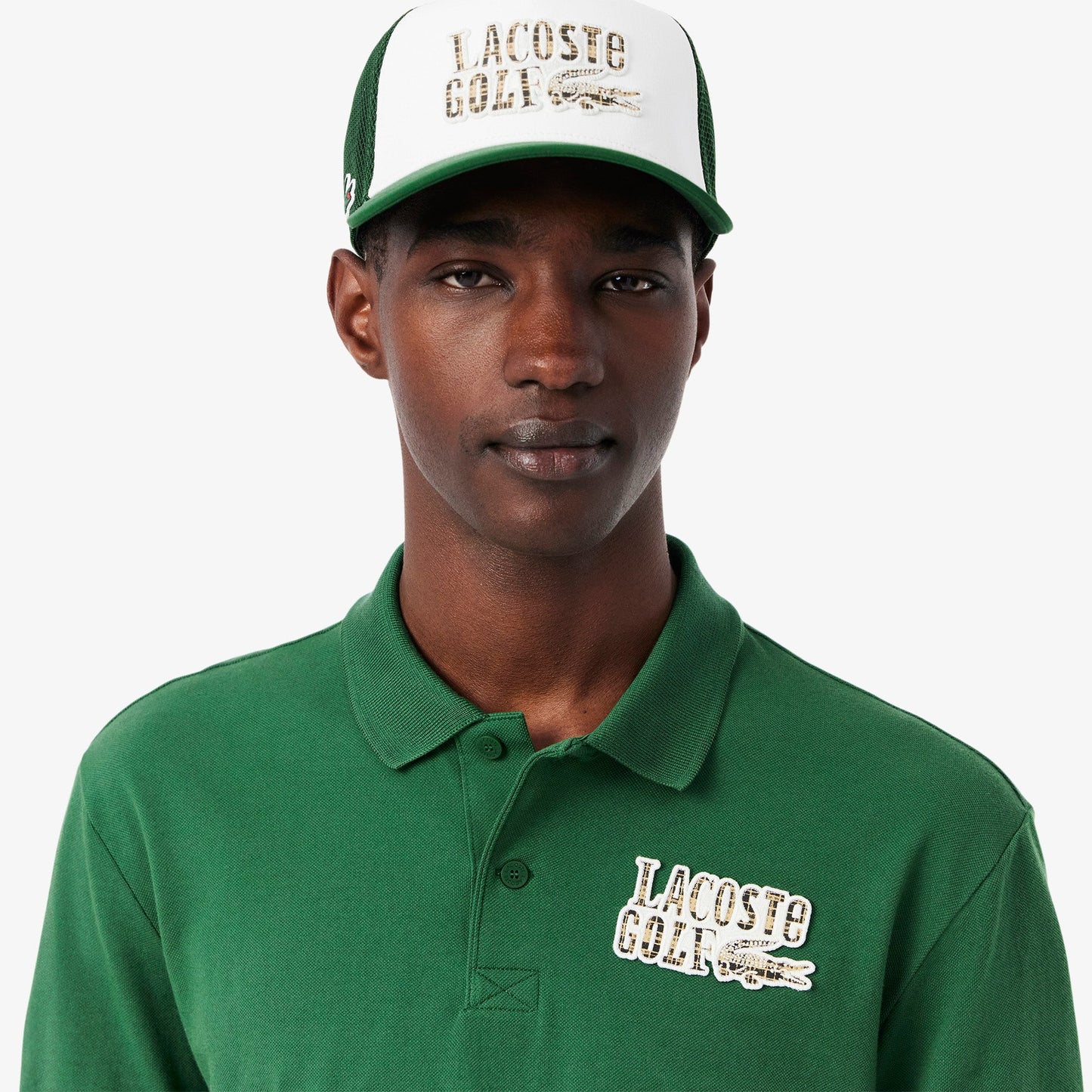 Relaxed Fit Mini-Piqué Golf Polo Shirt