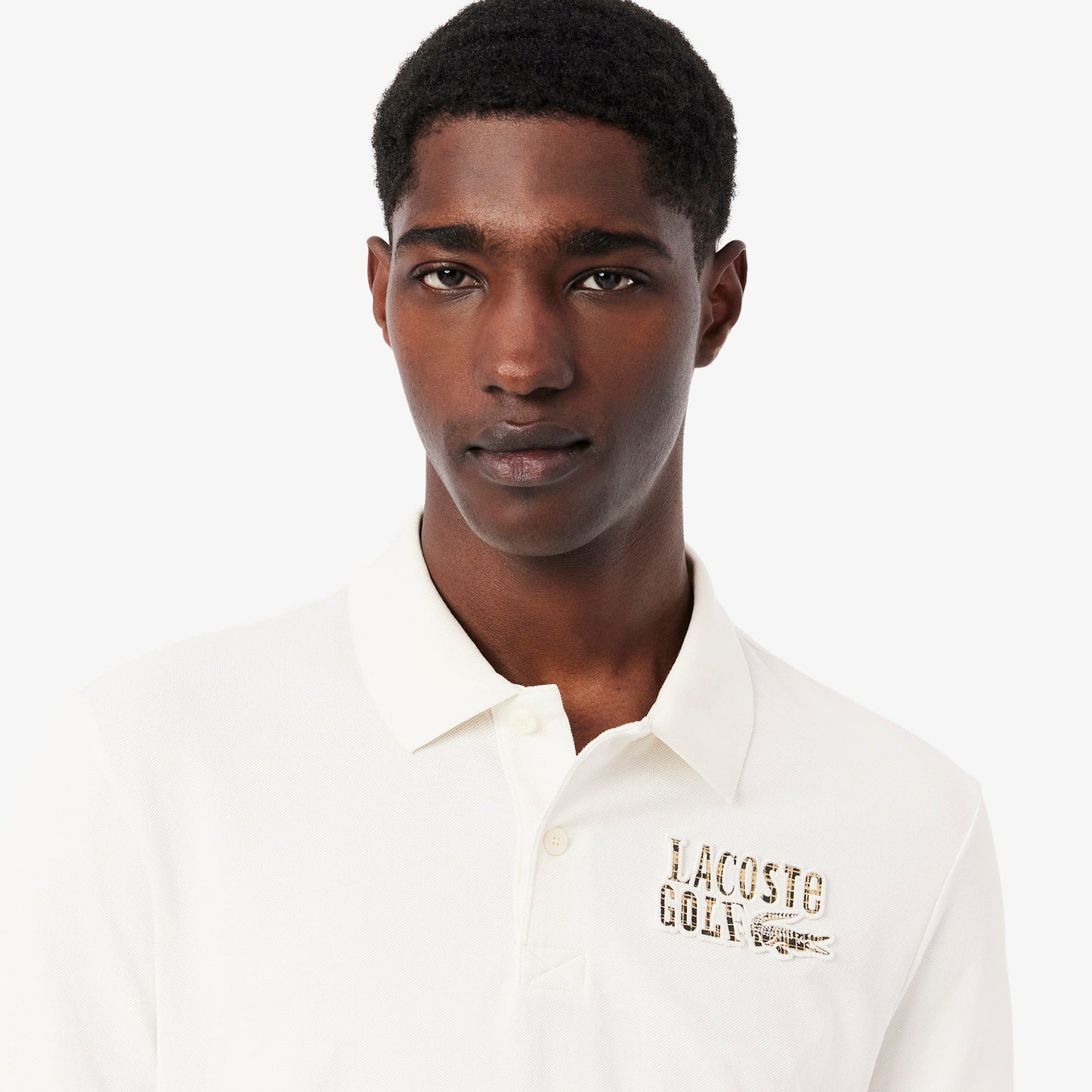 Relaxed Fit Mini-Piqué Golf Polo Shirt