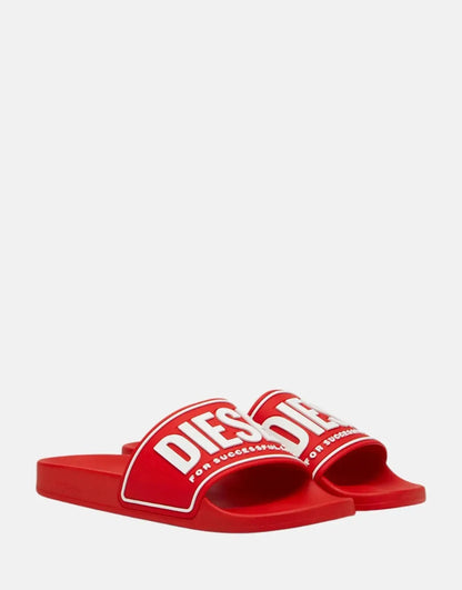 Diesel SA-Mayemi Red White Slides