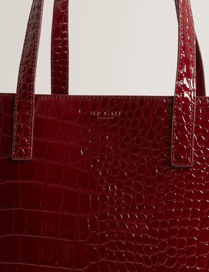 WELLMA: Croc Effect Extra Large Icon Bag