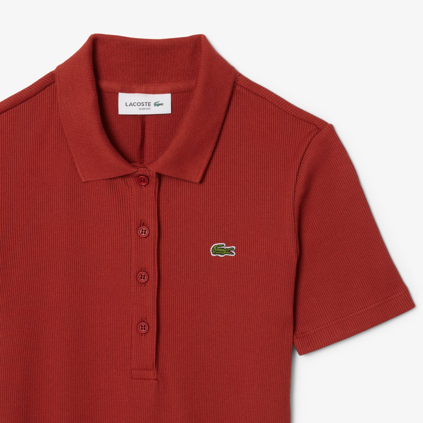 Long Ribbed Cotton Polo Dress