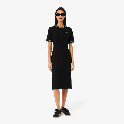 Trim Accent Jersey T-shirt Dress