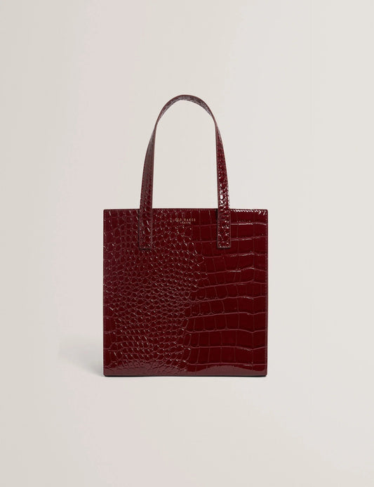 WENONAA: Croc Effect Small Icon Bag