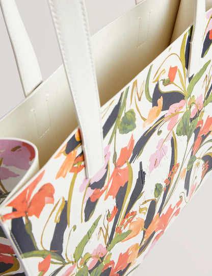 Women's FLOWELA-Floral Printed Medium Icon Bag