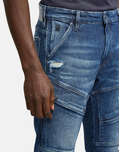 G-Star RAW Airblaze 3D Faded Rainstorm Skinny Jeans