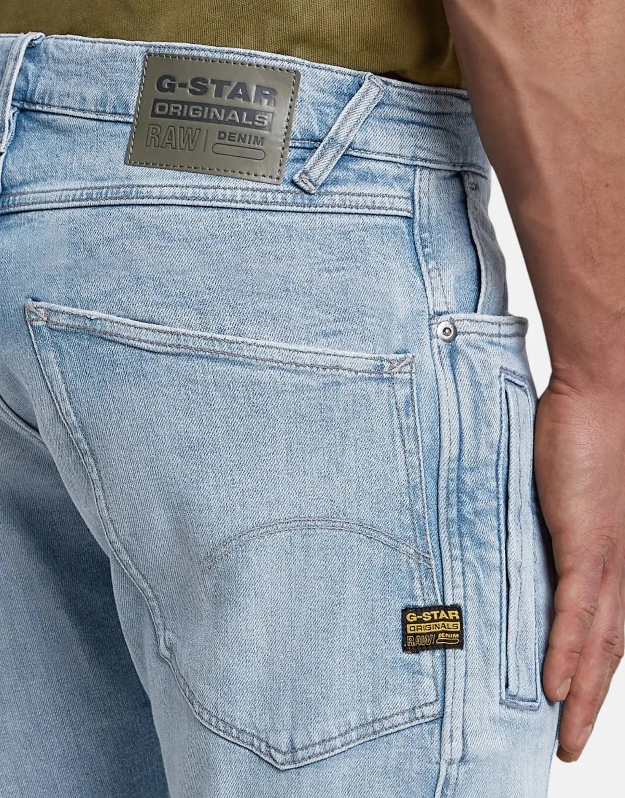 G-Star RAW Contour Vintage Platinum Blue Jeans