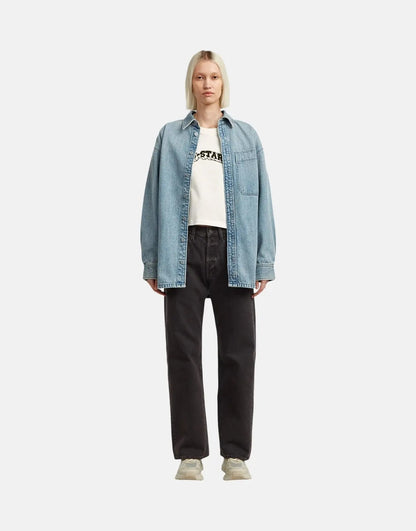 G-Star RAW Felt Logo Boxy Milk T-Shirt