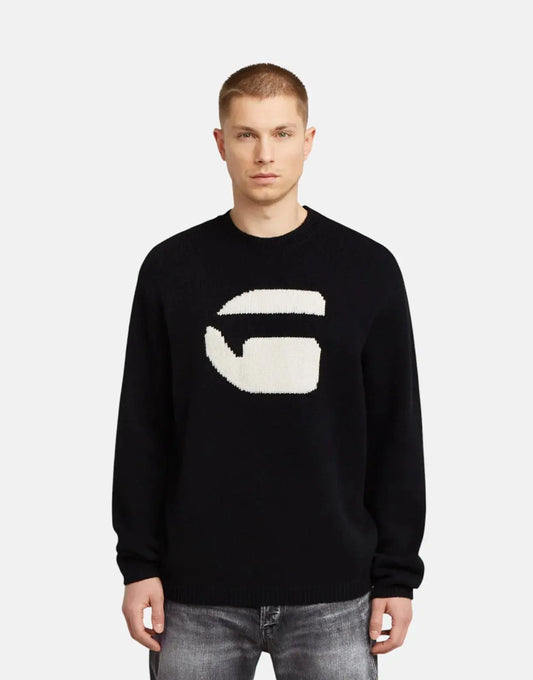 G-Star RAW G Logo Relaxed Knit Jersey