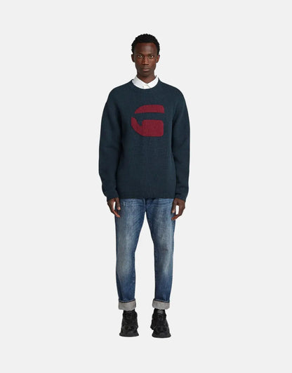 G-Star RAW G Logo Relaxed Salute Knit Jersey