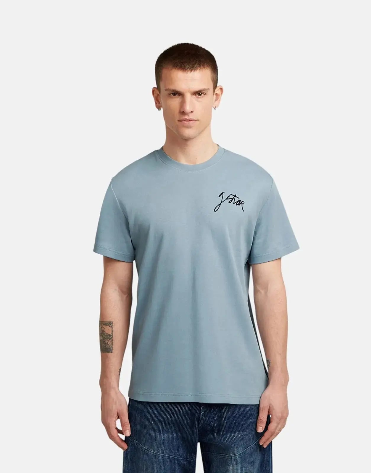 G-Star RAW Script Ash Blue T-Shirt