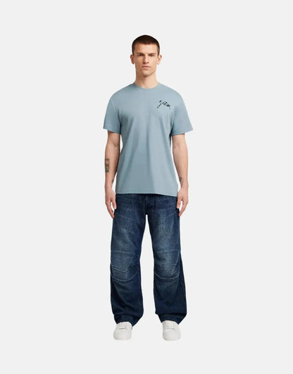 G-Star RAW Script Ash Blue T-Shirt