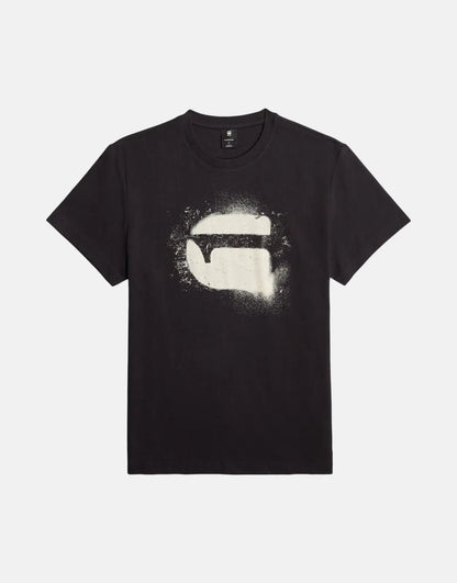 G-Star RAW Spray Logo Black T-Shirt