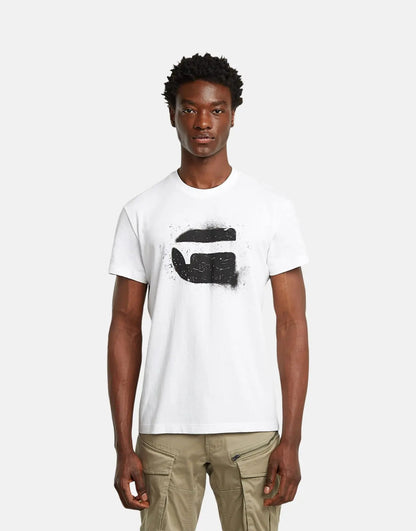G-Star RAW Spray Logo White T-Shirt
