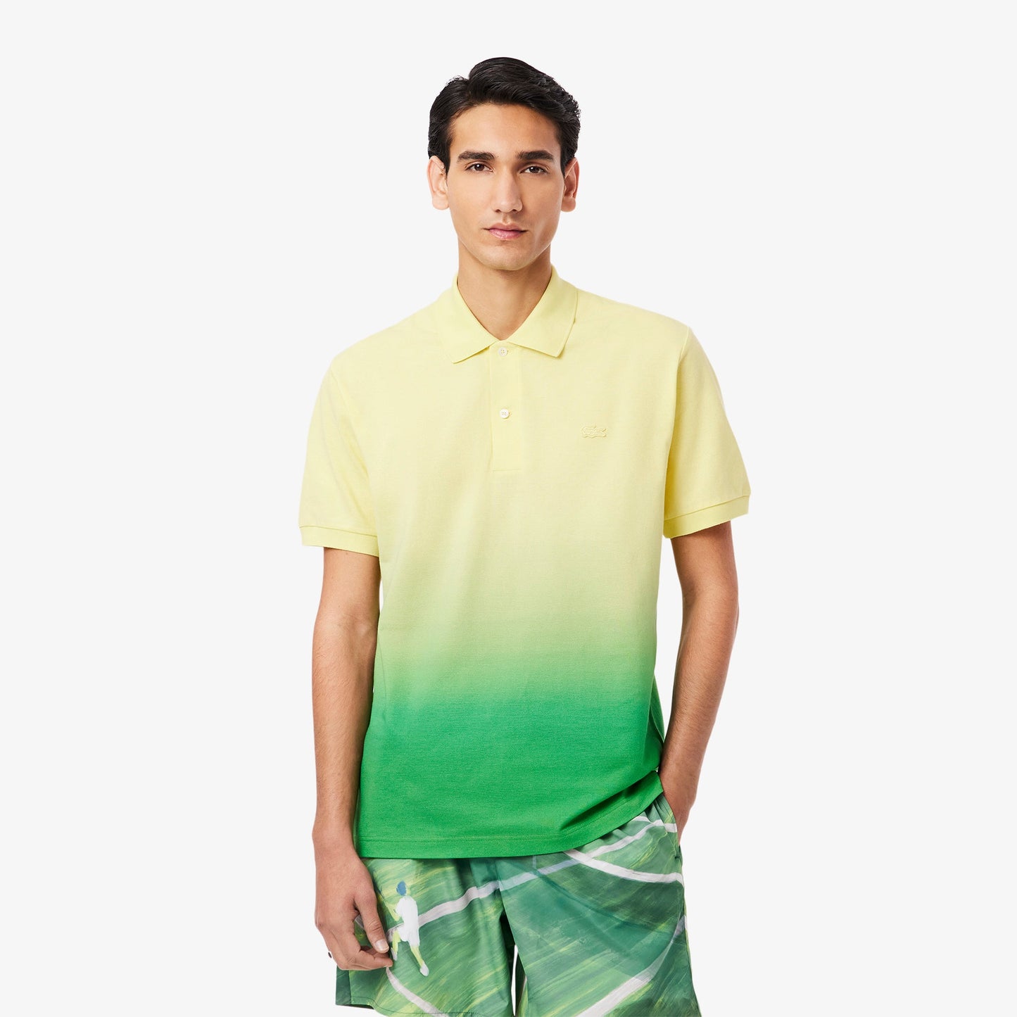 Classic Fit Ombré Print L.12.12 Polo Shirt