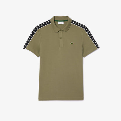 Contrast Stripe Piqué Polo Shirt