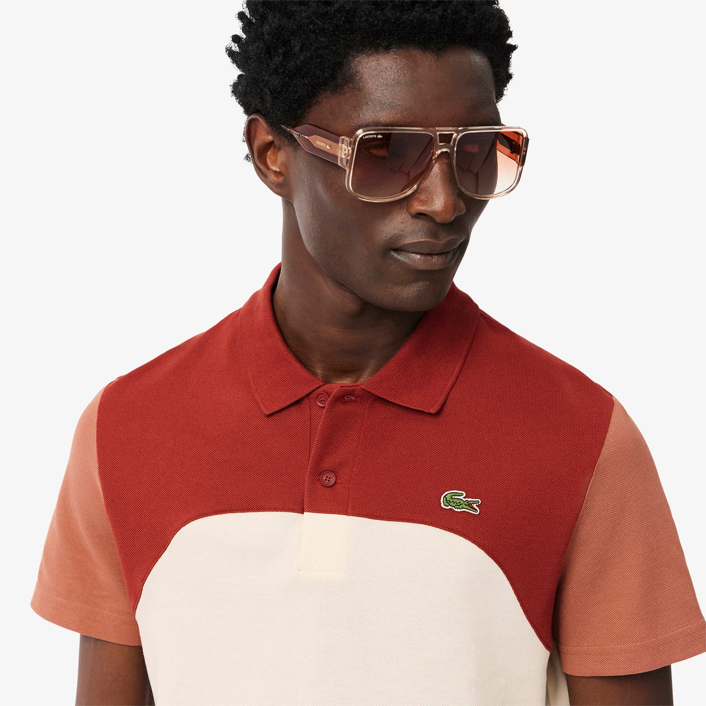 Regular Fit L.12.12 Colour-Block Polo Shirt
