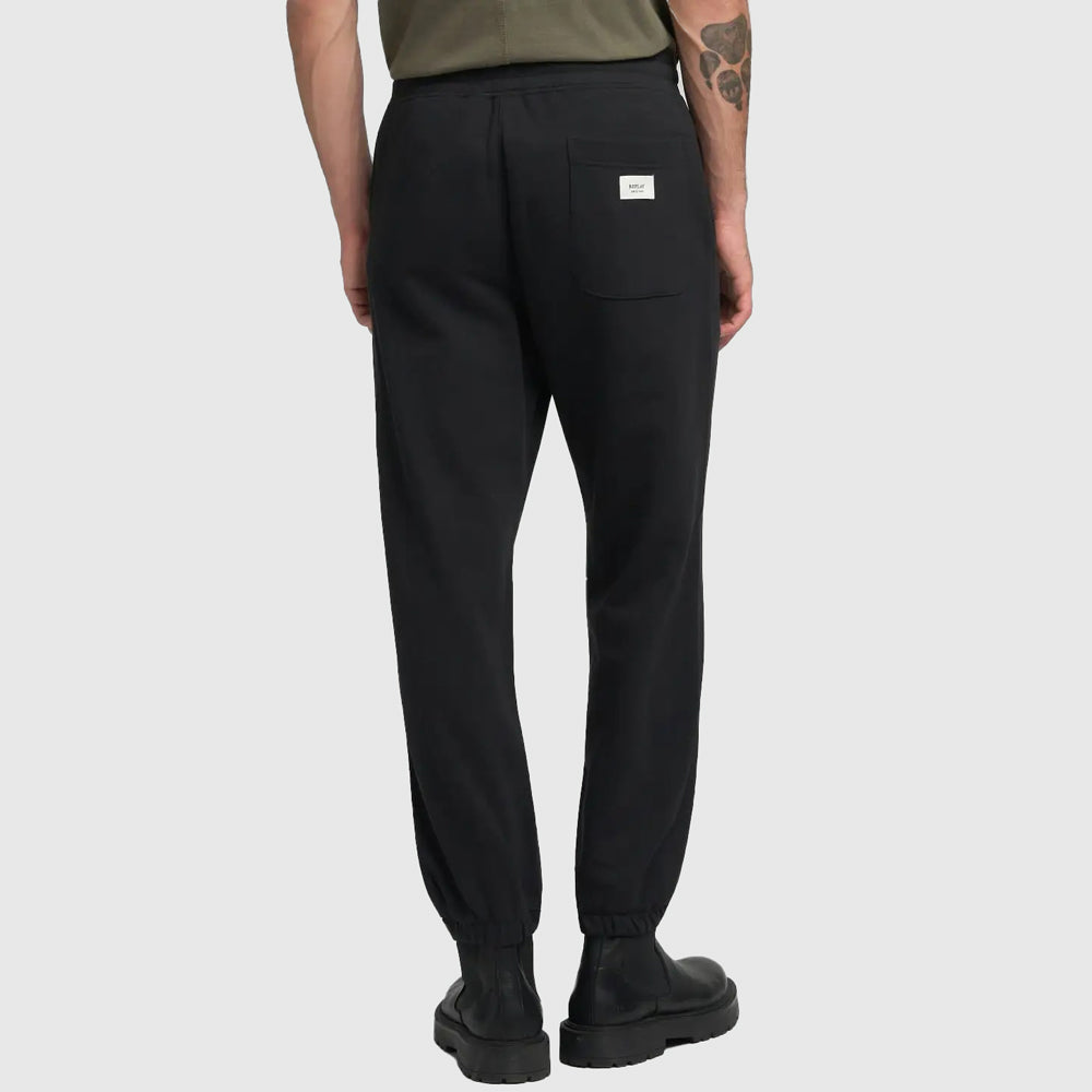 Cotton Terry Fleece Sweat Pants - Black