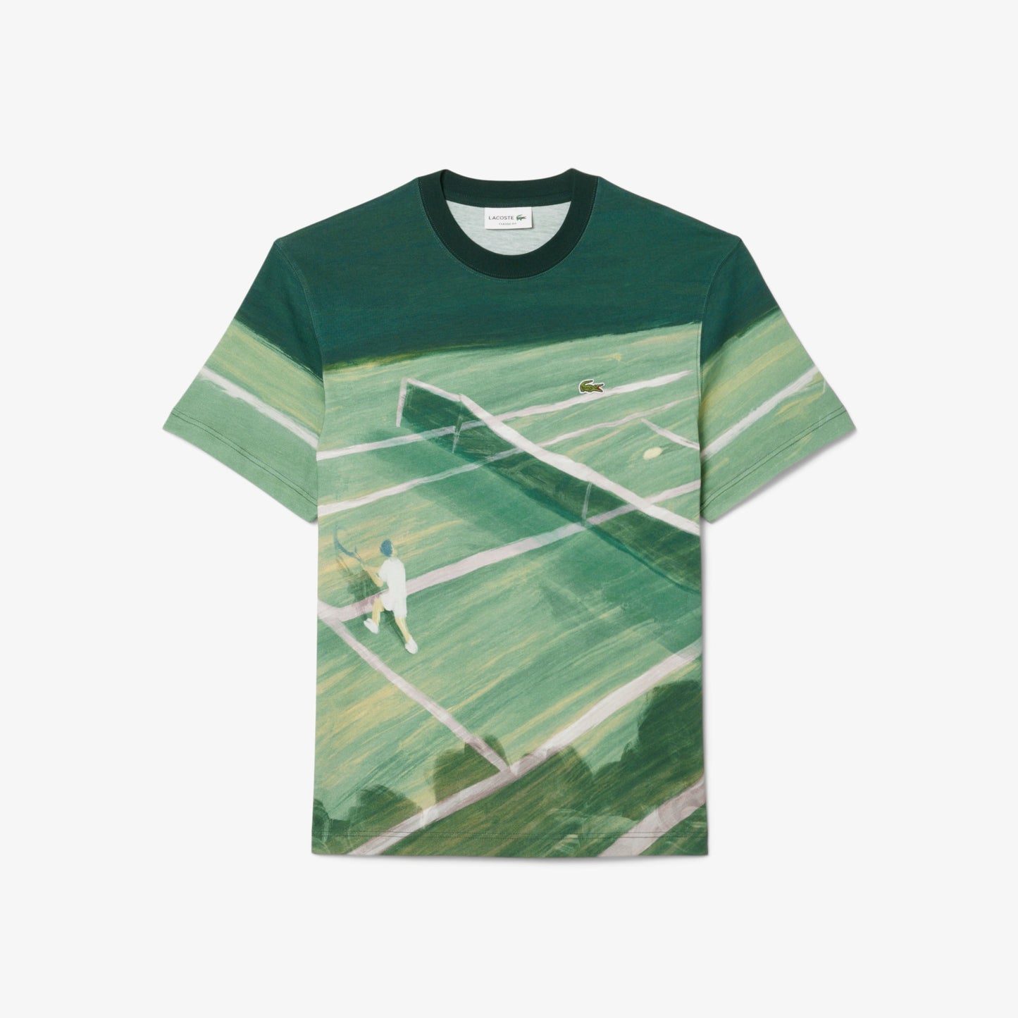 Classic Fit Tennis Print T-shirt